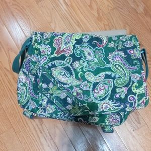 Vera Bradley Chelsea Green Messenger Bag